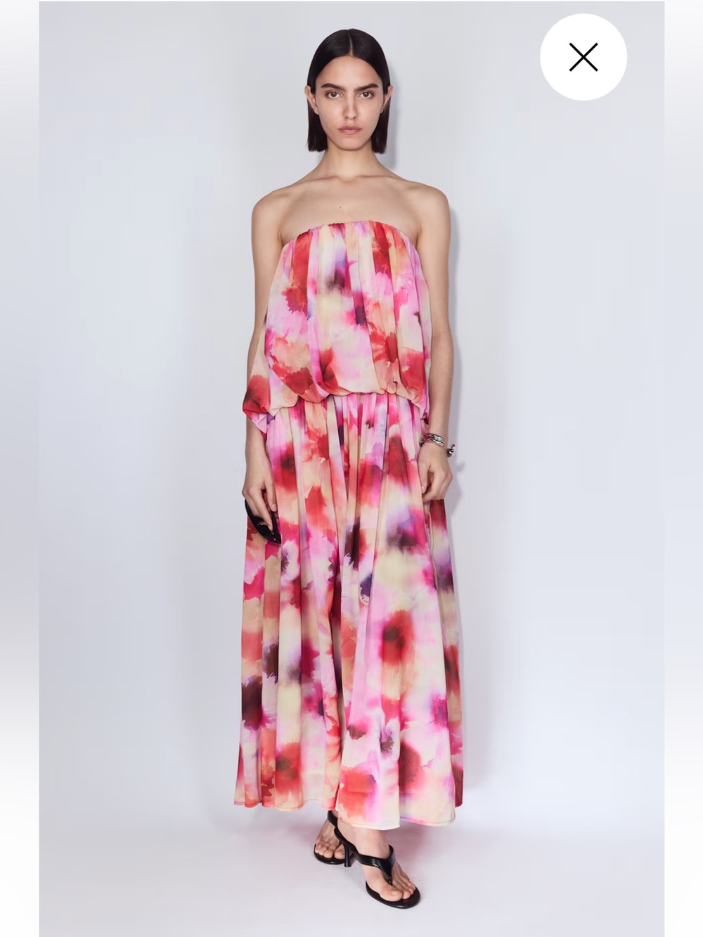 H&M Chiffon Bandeau Dress NWT
